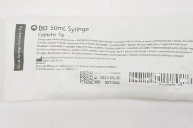BD 309620 Cath. Tip Syringe 50mL